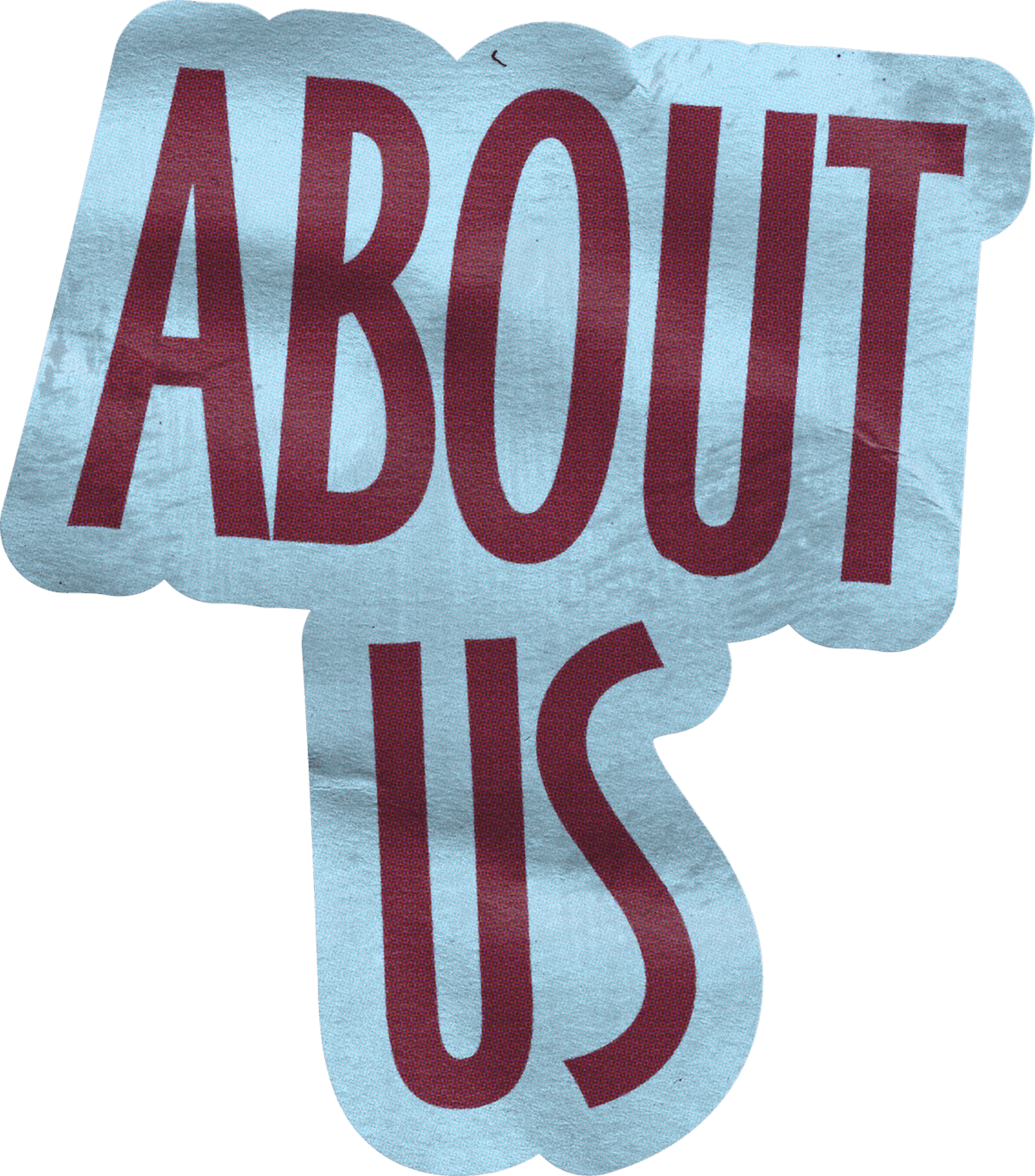 About Us Sticker