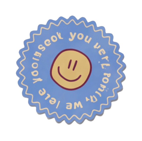 Smile sticker